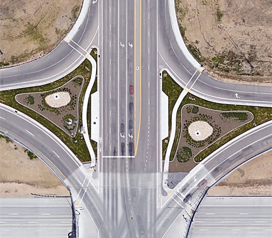 Ten Mile/I84 Interchange transportation landscape design